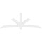 Ekena Millwork Davenport Architectural Grade PVC Gable Bracket, 108"W x 40 1/2"H x 2"D x 6"F, 9/12 Pitch GBP108X41X0206DAV00 - alternate 5